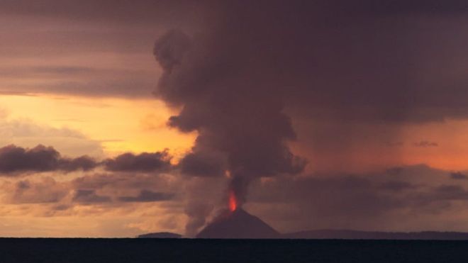 ‘Volcano tsunami’ hits Indonesia after Krakatoa eruption