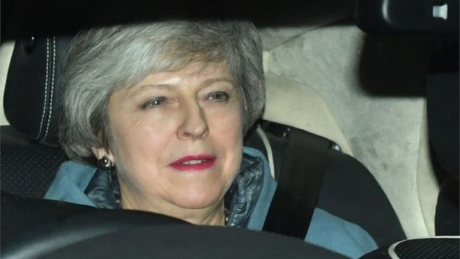 Brexit: Theresa May urges Tory MPs to unite and back deal