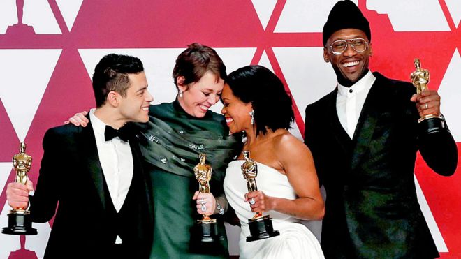 Oscars 2019: Olivia Colman and Green Book spring surprise wins