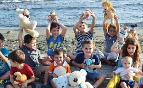 Kids help refugees with charity walk